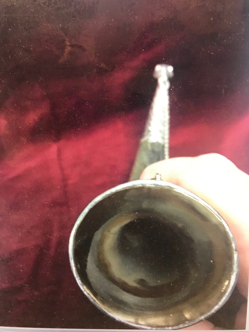 Vintage Hunting Gun Powder Flask Drinking Cup Bull Horn Etsy