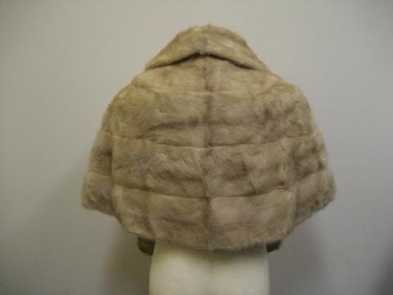 Vintage Blonde Fur Stole - image 3