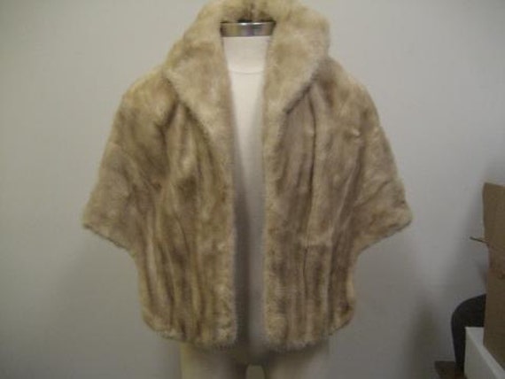 Vintage Blonde Fur Stole - image 1