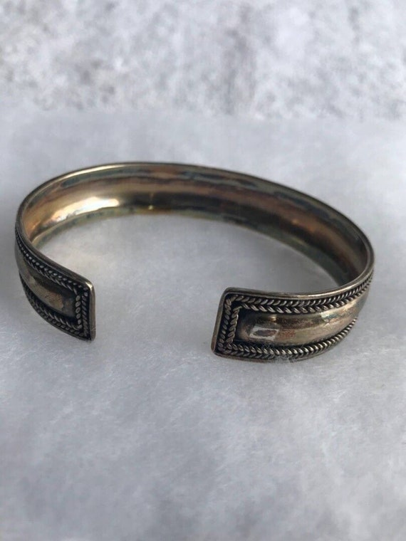bangle southwestern 925 SILVER cuff bracelet sout… - image 2