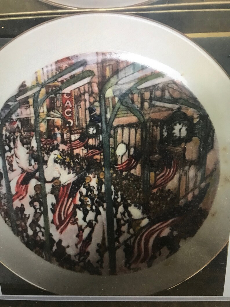 6 Plates 19757779 Limited Edition Chicago Collection Etsy