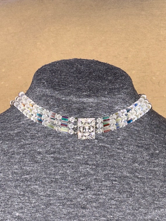 Vintage Clear Quartz Layered Necklace - image 5