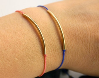 Layering Bracelet/Gold Tube bracelet/Bar Bracelet/Everyday Bracelet/Friendship Bracelet/Bridesmaid Jewelry/Minimalist Bracelet/Gift for her