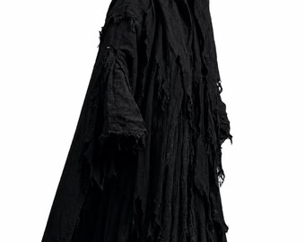 Nazgûl Cloak Ringwraith Robes, Black Rider Gowns Ring Wraith Costume, Halloween Outfit