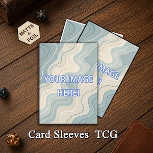 Custom Card Sleeves, Personalized Photo TCG Deck Protectors, Upload Your Own Image Commander EDH Sleeves, Custom Gamer Gift