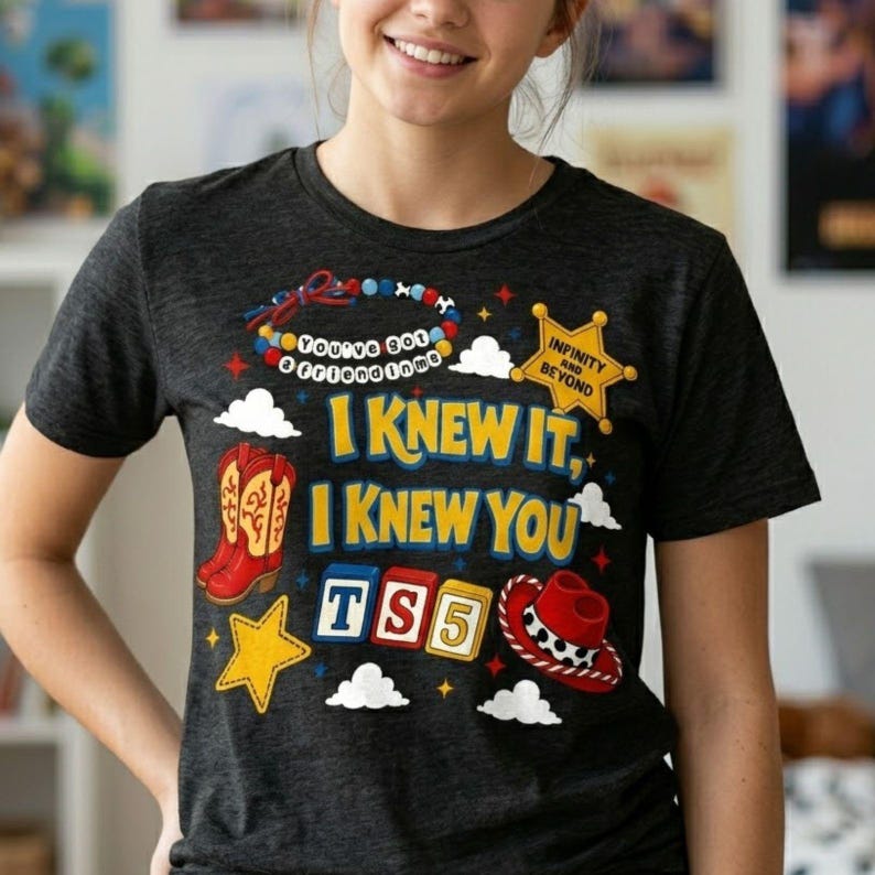Toy Story TS I Knew It I Knew You PNG 25 Bundle Design, Western Cowgirl Digital Download, Birthday Era Graphic for T-Shirt Mug Sticker image 4
