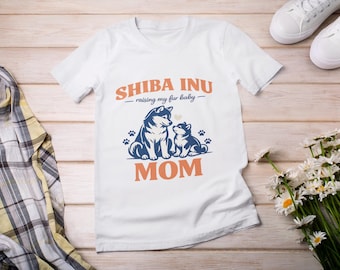 Shiba-Inu-Mama-T-Shirt, Stolzes Shiba-Inu-Club-Mama-Shirt, Lustiges Geschenk für Hunde-Mamas