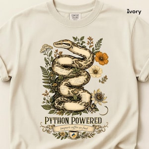 Python Developer Shirt, Comfort Colors 1717, Programmer Tee, Coding Gift