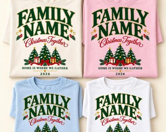 Personalized Family Christmas Shirt Christmas Together S-3XL
