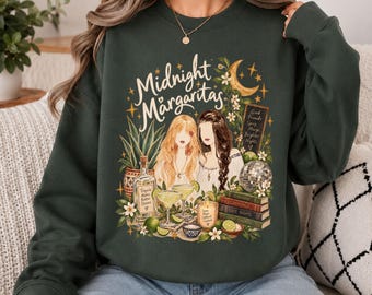 Midnight Margaritas Best Friends Sweatshirt Hoodie Girls Night S-5XL