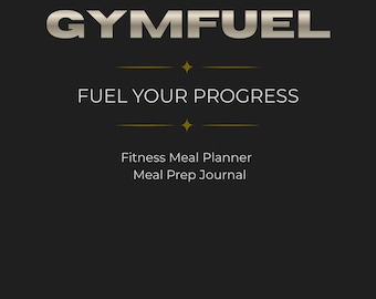 Fitness Meal Planner Printable | Workout Planner PDF | Gym Nutrition Tracker | Fitness Journal | Instant Download