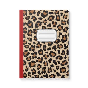 Leopard Print Softcover Journal | A5 Notebook, Great for Note-Taking, Gift for Her, Journaling & Travel Diary