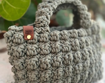Handmade crochet bubble bag