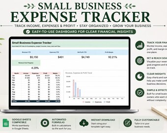 Plantilla de hoja de cálculo/contabilidad para pequeñas empresas/hojas de cálculo de Google para el seguimiento financiero