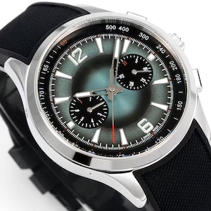 Classic Elite 42mm Stainless Steel Case Automatic Chronograph Tachymeter Sapphire Crystal Grey Dial Rubber Strap Mens New Watch