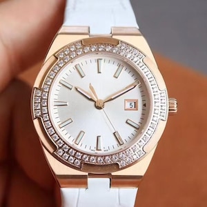 OEM Luxury Moissanite Inlaid Watch Case Automatic Date Multi-Function Men's Waterproof Automatic Mechanical Watch