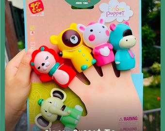 Finger Puppet Toy Cute Animal Fruit Vegetable Shaped Finger Character Toys for Children Pineapple