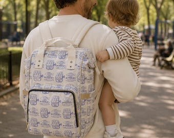 Sardines Diaper Backpack | Waterproof Organizer