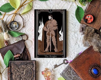 The Knight Tarot Card Character Art