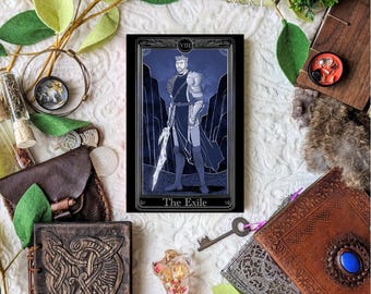The Exile Tarot Card Character Art