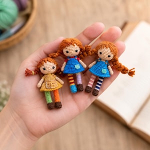 Mini Doll Crochet Pattern PDF Miniature Amigurumi Girl Tutorial