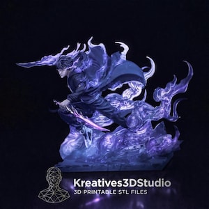 Sung Jin Woo Shadow Hunter Inspired Solo Leveling | 3D Model STL File