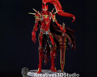 Igris Blood Red Commander Inspired Solo Leveling | 3D Model STL File