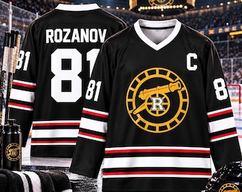 Rozanov 81 Hockey Jersey, Ilya Rozanov Shirt, Bookish Hockey Gift, Oversized Unisex Jersey