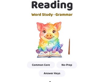 2nd Grade Reading Worksheets No Prep Bundle, Common Core Grammar, Prefixes Plurals Contractions Compound Words Comprehension, PDF
