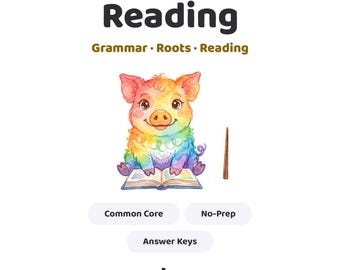4th Grade Reading Worksheets No Prep Bundle, Common Core Grammar, Relative Pronouns Roots Homophones Fragments Comprehension, PDF