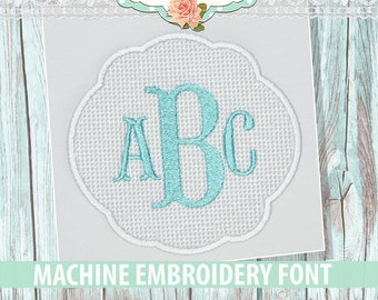 Victorian Monogram Embroidery Font - INSTANT DOWNLOAD