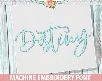 Destiny Machine Embroidery Font - INSTANT DOWNLOAD