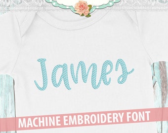Honey Sketch Fill Font Embroidery Font Set - Instant Download