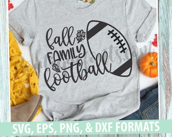 Fall Family Football Fall SVG Cut File - Instant Download