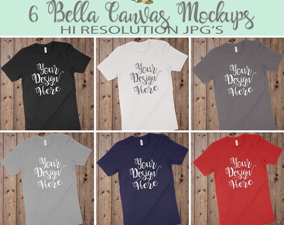Bella Canvas T-Shirt Mockup Set Mockup Instant