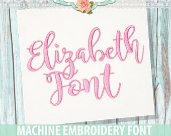 Elizabeth Machine Embroidery Font - INSTANT DOWNLOAD