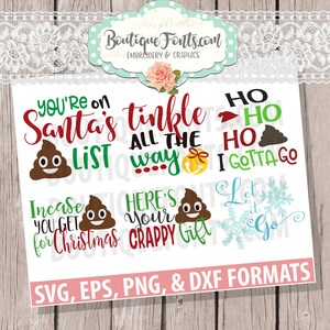 Set di design SVG per carta igienica natalizia - Download istantaneo