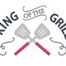 King of the grill embroidery design instant download  etsy