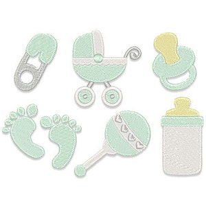 Baby Mini's Embroidery Design Set - Instant Download