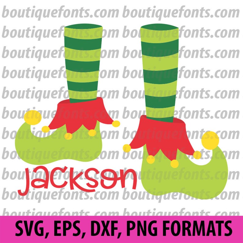 Elf Feet SVG Cut File Instant Download Etsy