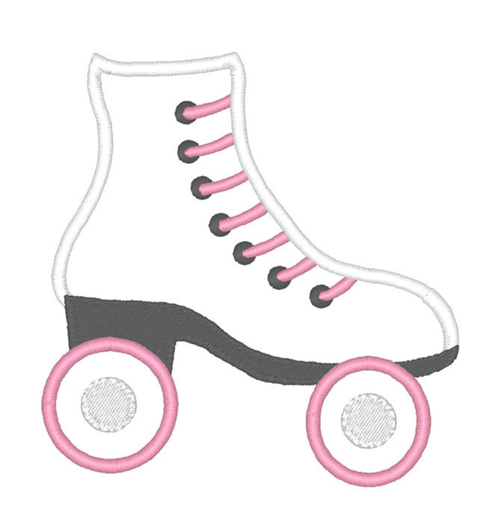 Roller Skate Applique Embroidery Design Instant Download Etsy