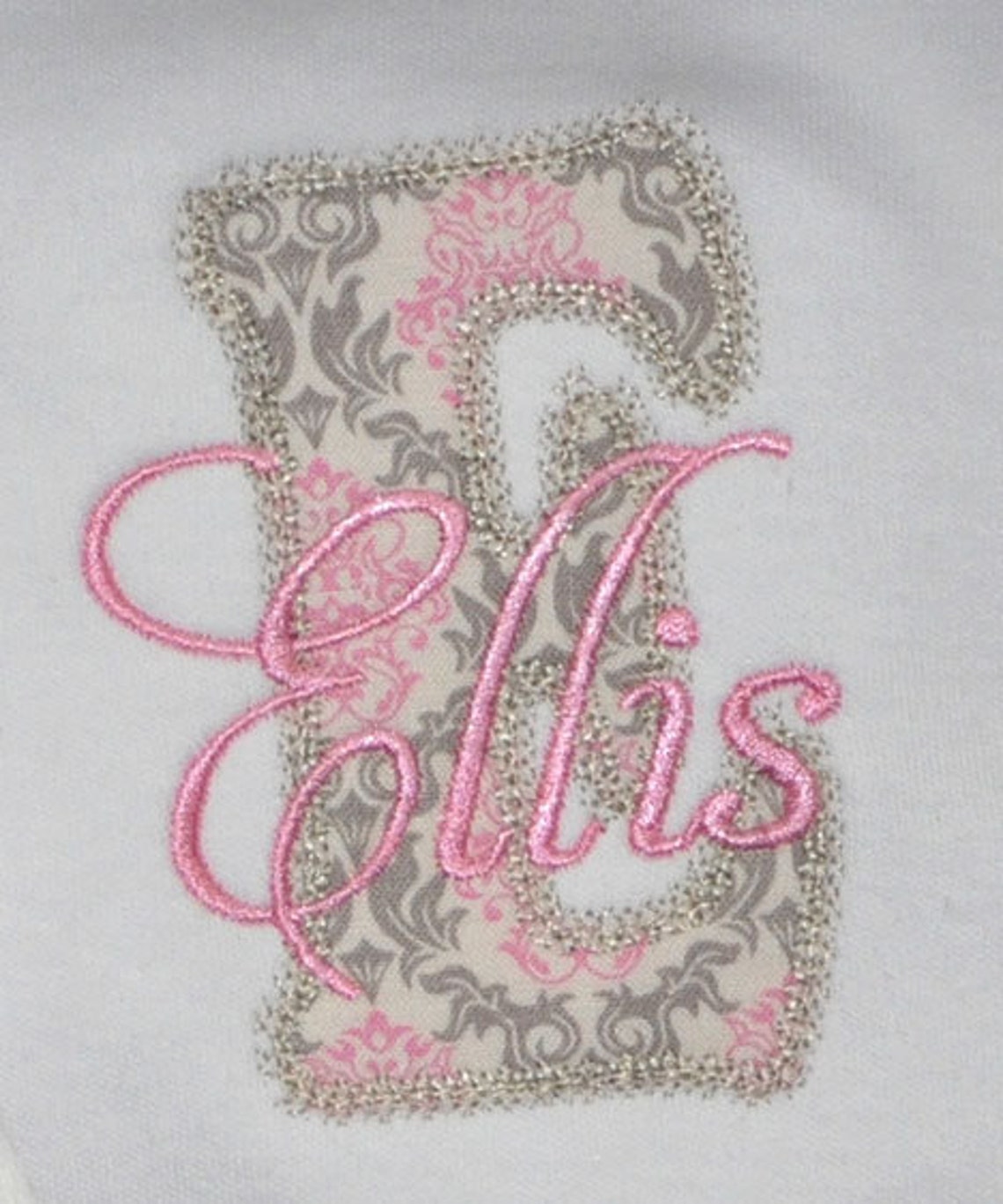 Decorative Embroidery Applique Font INSTANT DOWNLOAD Etsy