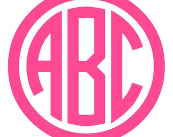 Kreis-Monogramm-Schrift SVG schneiden Dateien - sofort-Download