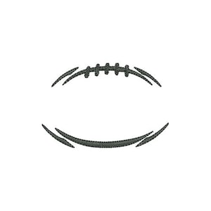 Mini Football Laces Embroidery Design - Instant Download