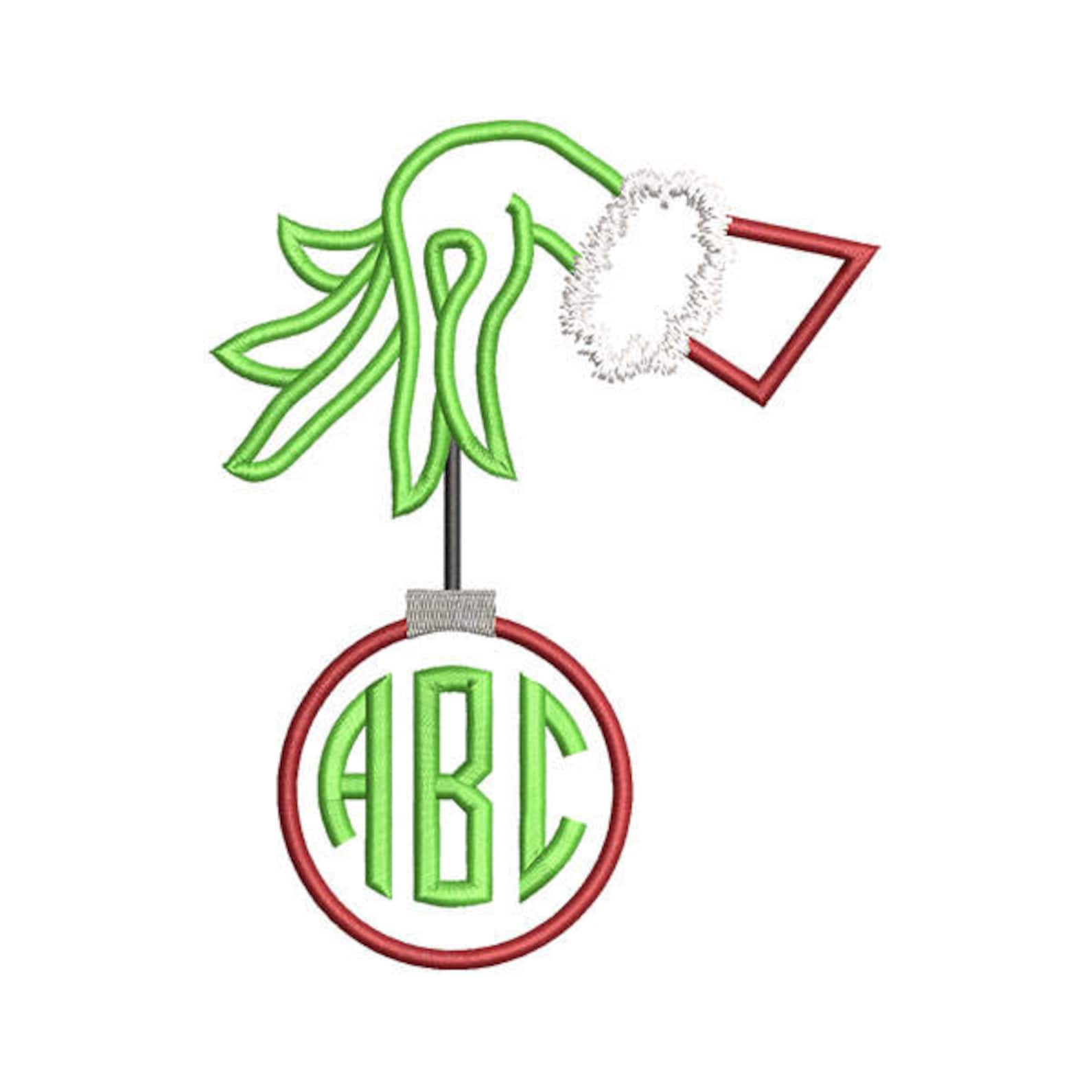 Hand Ornament Monogram Frame Embroidery Design- Instant Download - Etsy