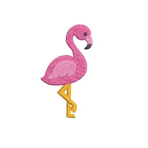 Mini Flamingo Machine Embroidery Design - Instant Download