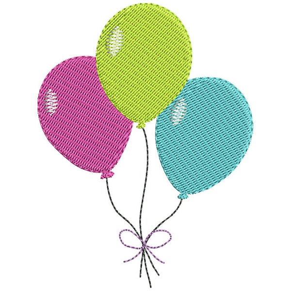Geburtstag Ballons Stick-Design - sofort-Download