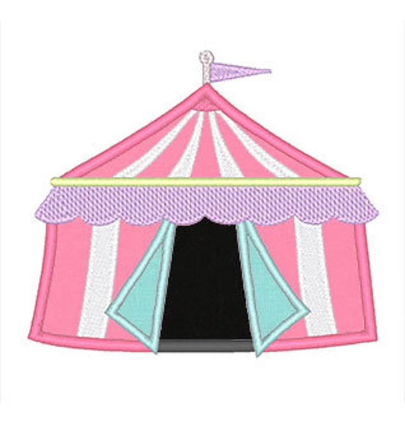 Circus tent applique embroidery design instant download  etsy Circus tent applique embroidery design instant download  etsy