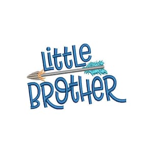 Little Brother Arrow Embroidery Design- Instant Download