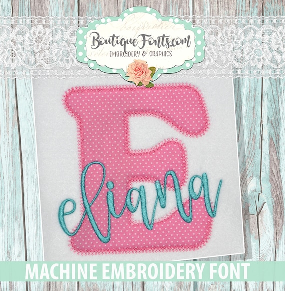 Etsy embroidery fonts